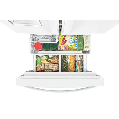 30" Wide French Door Refrigerator, 20 Cu. Ft. - White