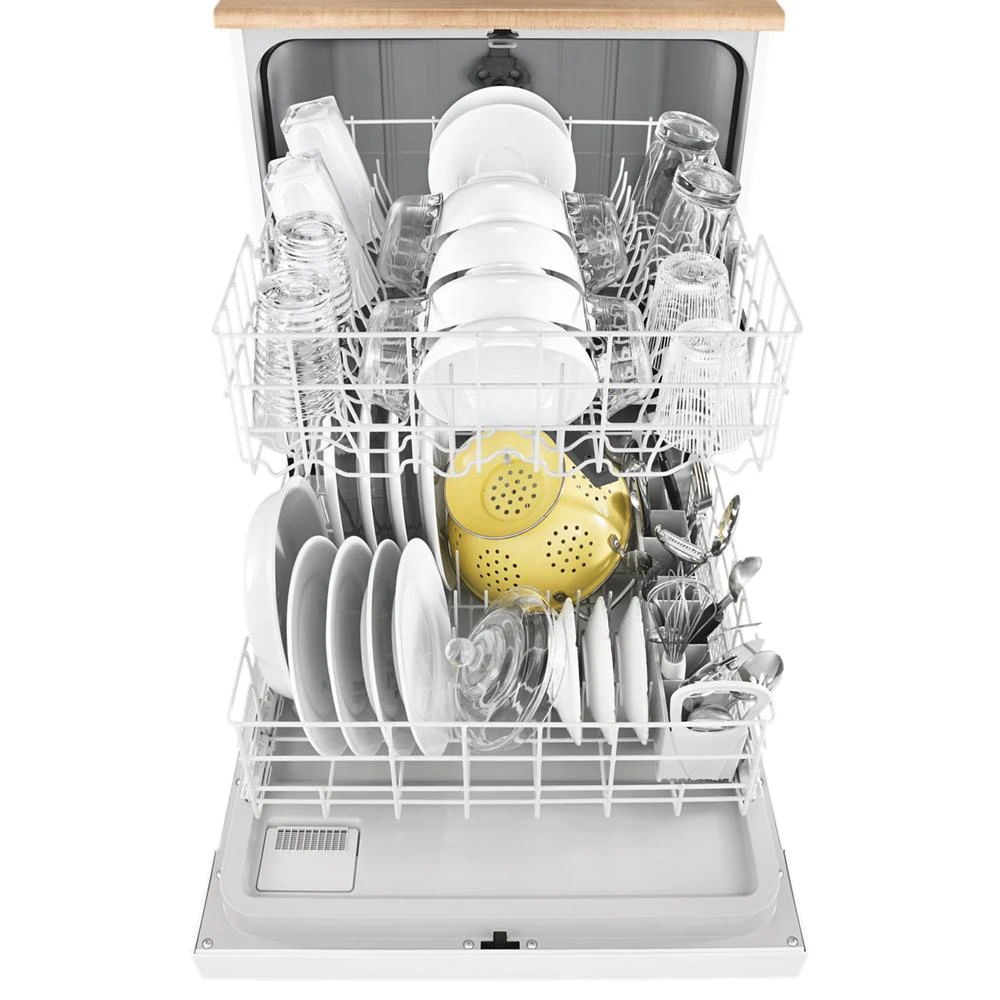 26.5" Depth Heavy-Duty Dishwasher With 1-Hour Wash Cycle - White