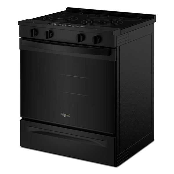 30" Electric Smart Range With Air Cooking Technology - Black