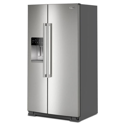 36" Wide Counter-Depth Side-By-Side Refrigerator With Arctic Blue Interior - 20.8 Cu. Ft.