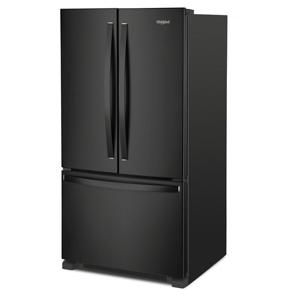 36" Wide Counter-Depth French Door Bottom Mount Refrigerator, 20 Cu. Ft. - Black