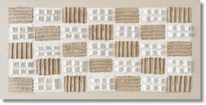 Textured Sandstone Matrix - 28" x 55" Framed Wall Art