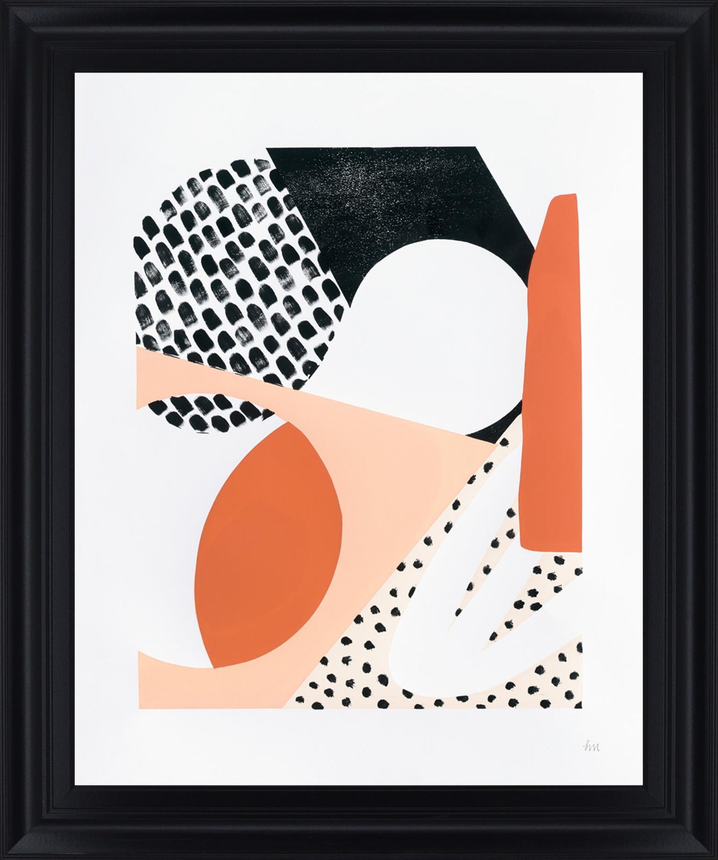 Terracotta Play - 28" x 34" Framed Wall Art