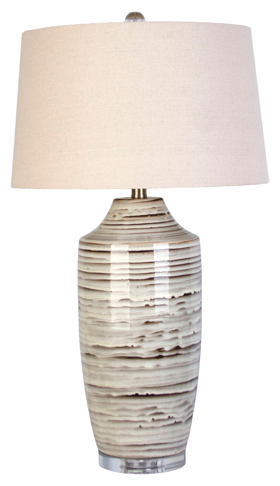 Shoreline Cadence - 31 X 17 - Ceramic Table Lamp (Set of 2) - Ivory