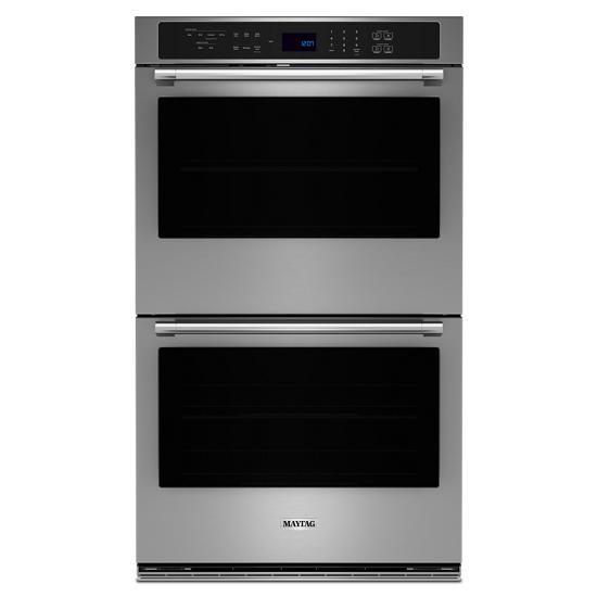 30" Wide Double Wall Oven With Evenair True Convection System - 10.0 Cu. Ft. - Stainless Steel