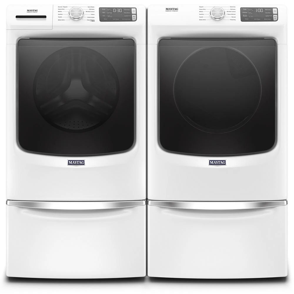 Front Load Electric Dryer With Extra Power And Quick Dry Cycle - 7.3 Cubic Feet - White
