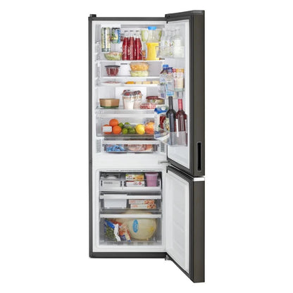 24" Wide Garage- Ready Bottom-Freezer Refrigerator, 12.9 Cubic Feet - Black Stainless Finish