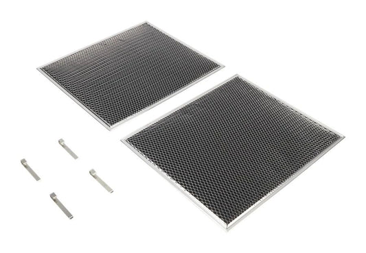 30" Range Hood Recirculation Filter Kit, (Includes Two 16 1/2" X 11 1/2" Charcoal Filters And Four Clips) - Silver