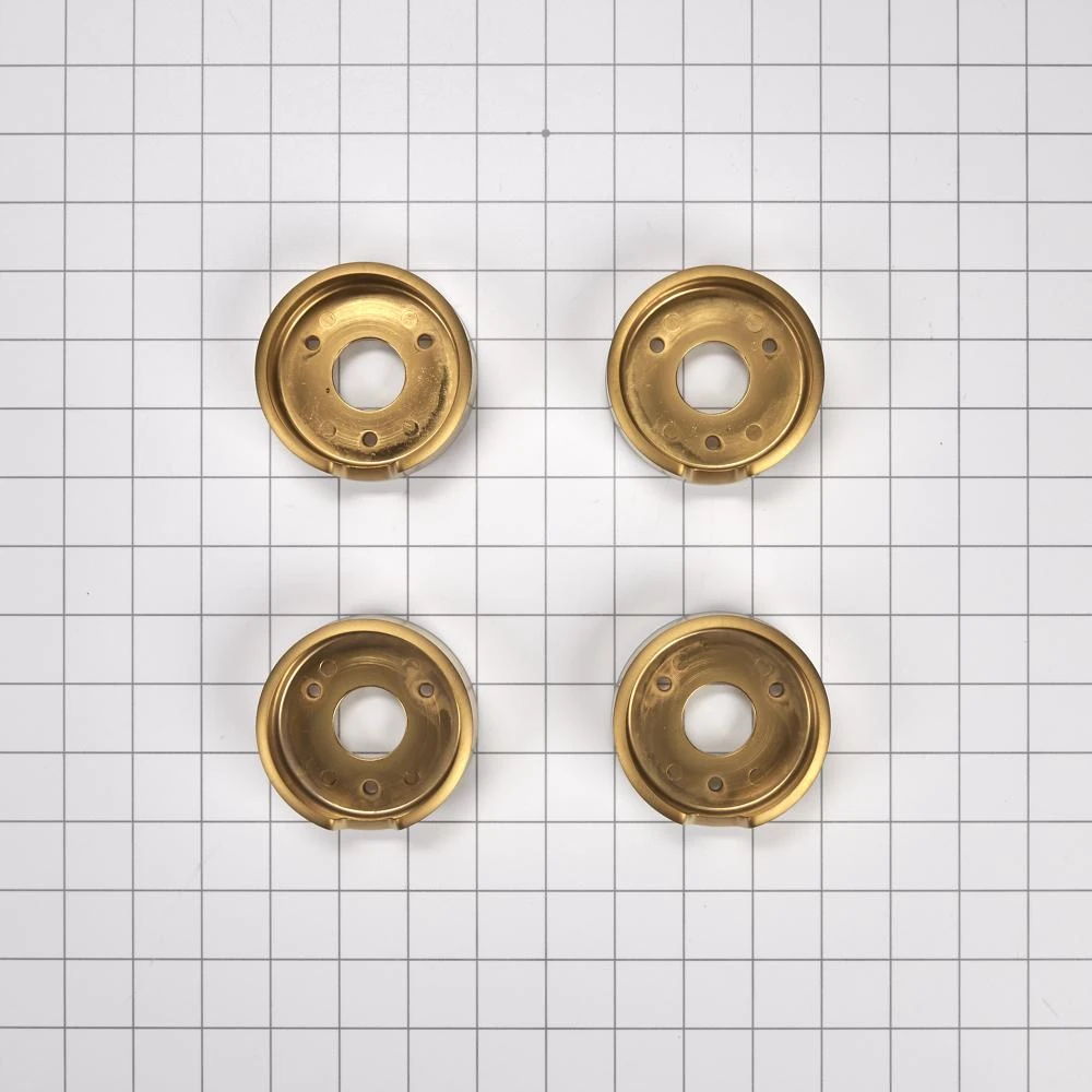Jennair Bezel (Set Of 4) For Rise-Style Commercial Range And Rangetop Knobs - Brass