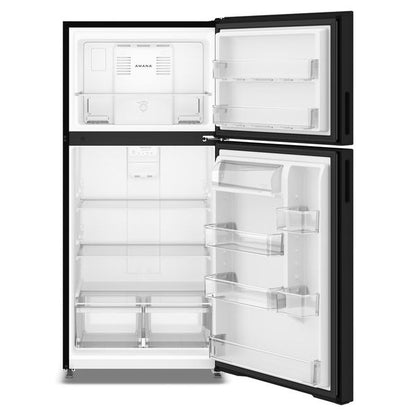 30" Wide Top-Freezer Refrigerator With Dual Crisper Drawers, 19 Cu. Ft. - Black