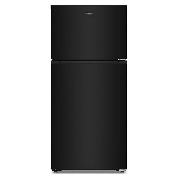 Whirlpool 28" Wide Top Freezer Refrigerator With Total Coverage Cooling, 14.3 Cu. Ft., Adjustable Glass Shelves - Black