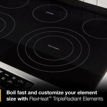30" Electric Smart Range With Air Cooking Technology - Fingerprint Resistant Stainless Steel