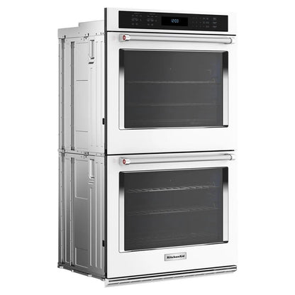30" Double Wall Ovens With Air Fry Mode - White