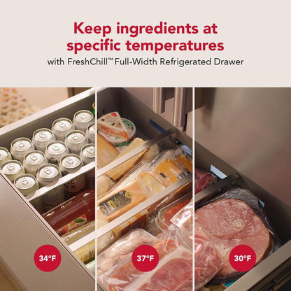 29 Cu. Ft. French Door Refrigerator With Exterior Water And Ice And Freshchill Full-Width Refrigerated Drawer - Juniper
