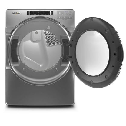7.4 Cubic Feet Front Load Gas Dryer With Steam Cycles - Chrome Shadow