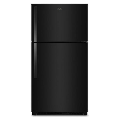 Whirlpool 32.8" Wide Top Freezer Refrigerator With Total Coverage Cooling, 21.3 Cu. Ft., Electronic Temperature Controls - Black
