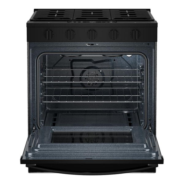 30" Gas Smart Range With Air Cooking Technology - Black
