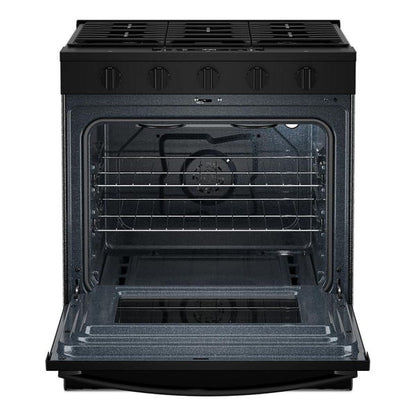 30" Gas Smart Range With Air Cooking Technology - Black