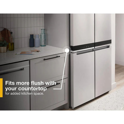 36" Wide Counter Depth 4 Door Refrigerator - 19.4 Cubic Feet