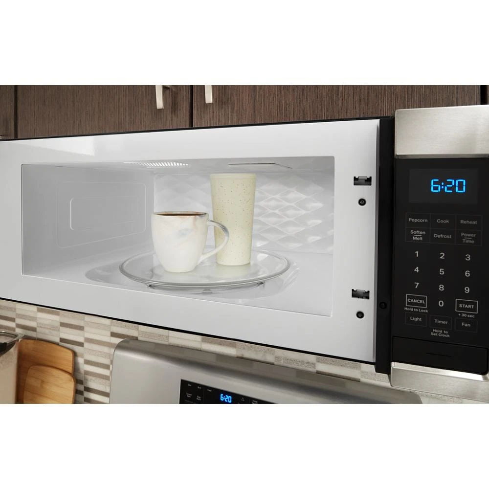 1.1 Cubic Feet Low Profile Microwave Hood Combination - Stainless Steel
