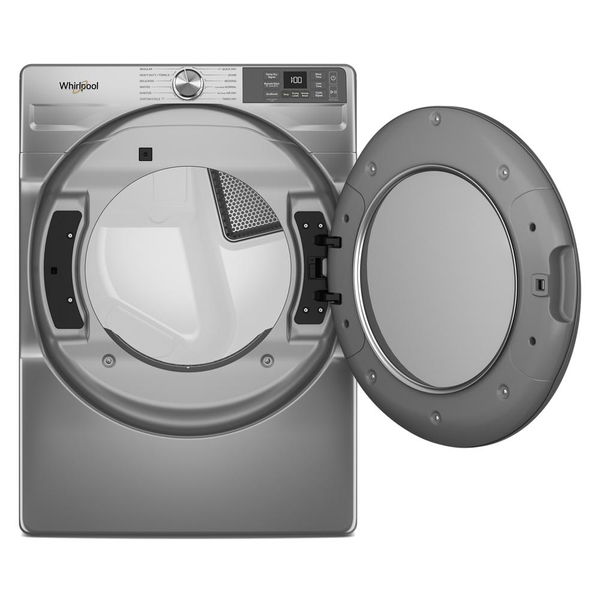 7.4 Cu. Ft. Smart Front Load Energy Star Electric Dryer With Wrinkle Shield Option - Radiant Silver