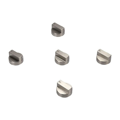 Jennair Pro-Style Gas Cooktop Knobs With High-Gloss Textured Outer Ring (Set Of 5), For Models Jgc1536Bs And Jgc1530Bs - Stainless Steel