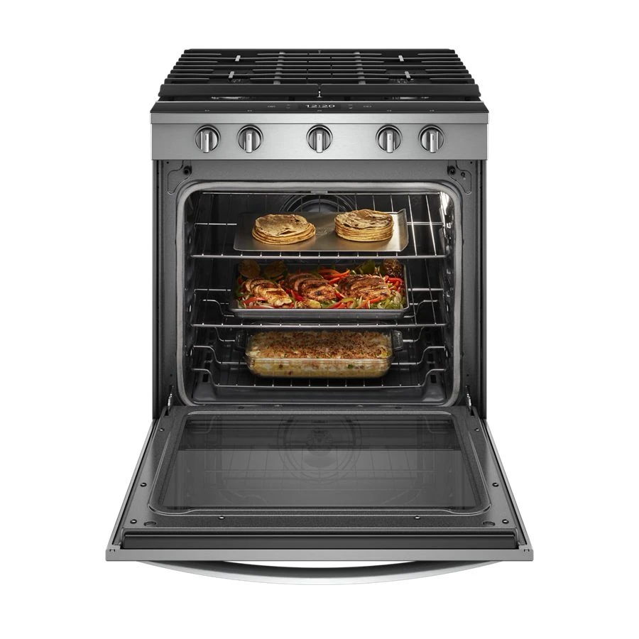 5.8 Cubic Feet Smart Slide-in Gas Range With Air Fry, When Connected - Fingerprint Resistant Stainless Steel