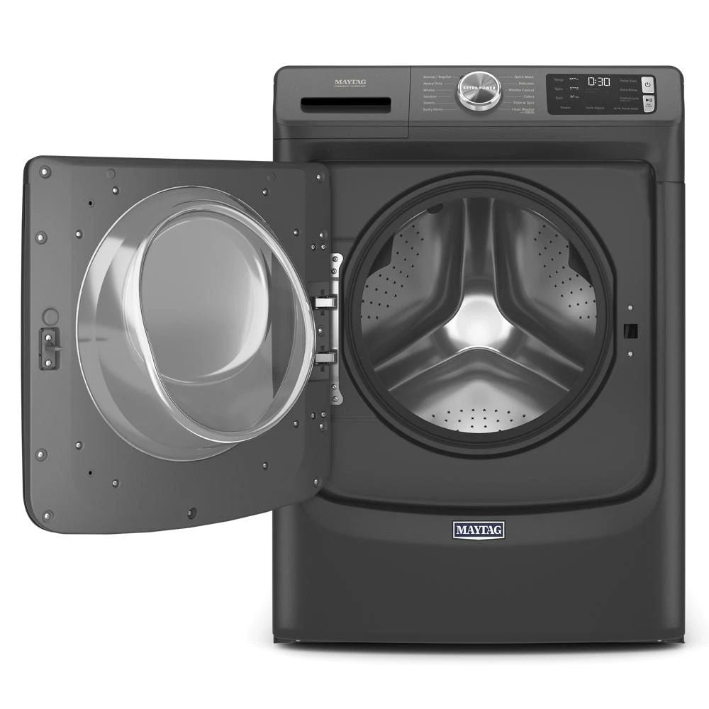 Front Load Washer With Extra Power And 16-Hr Fresh Hold Option - 4.8 Cubic Feet - Volcano Black