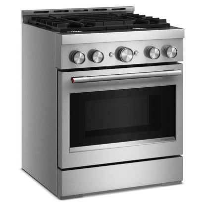 KitchenAid 30" 4 Burner Commercial-Style Gas Range With No Preheat Air Fry Mode - Stainless Steel