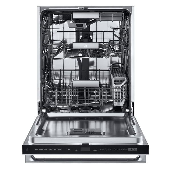 24" Noir Fully Integrated Dishwasher With 3rd Level Rack With Wash