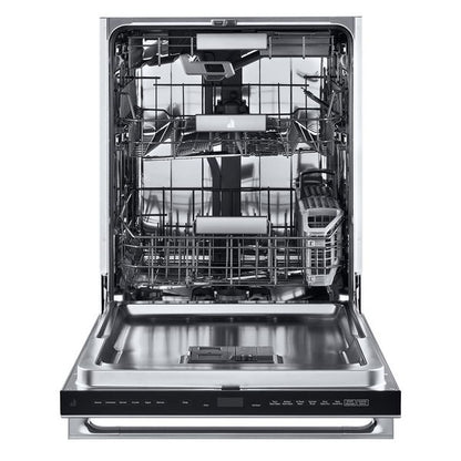 24" Noir Fully Integrated Dishwasher With 3rd Level Rack With Wash