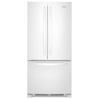 33" Wide French Door Refrigerator, 22 Cubic Feet - White