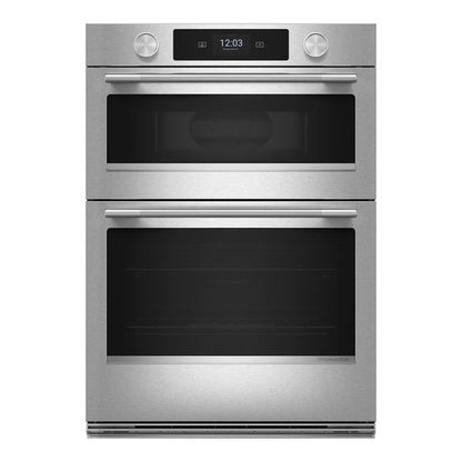 30" Smart Electric Combo Wall Oven With Assisted Cooking Modes, Backlit Knobs - Printshield Finish