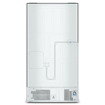 36" Wide True Counter Depth 4-Door French Door Refrigerator, 22 Cu. Ft. - Black Stainless Finish