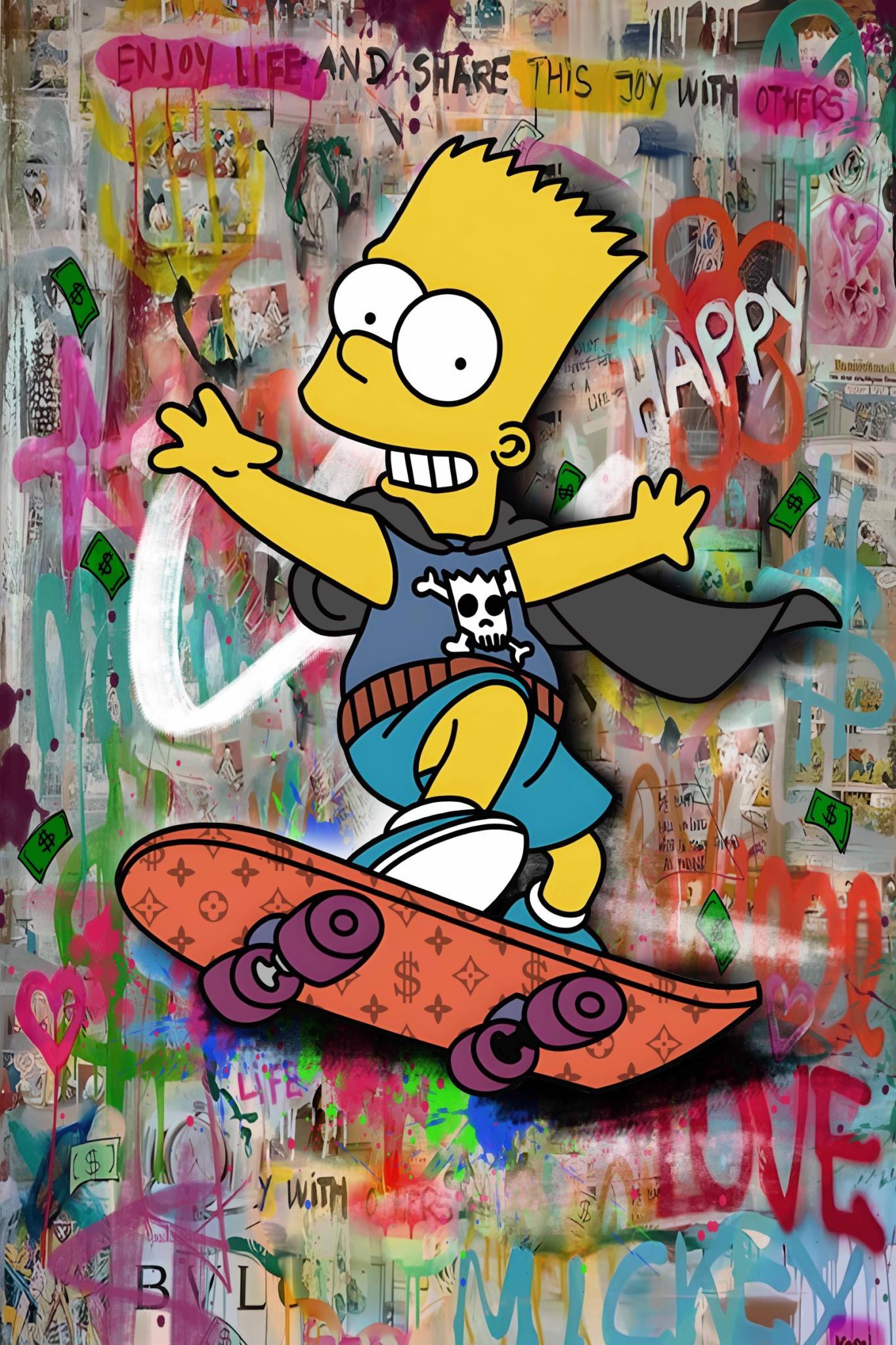 Graffiti Mischief Burst - 32" x 48" Framed Wall Art