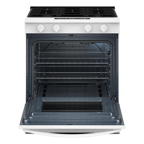 30" Gas Range With No Preheat Mode And Slow Cook - White
