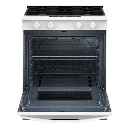30" Gas Range With No Preheat Mode And Slow Cook - White