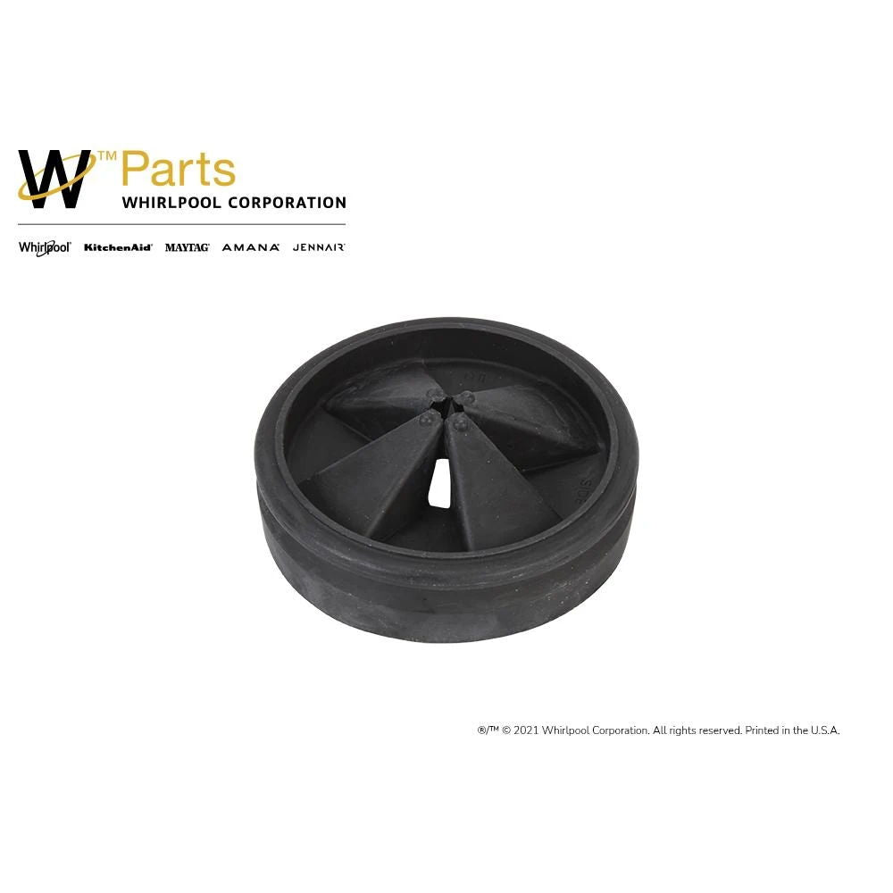 Disposer Splash Guard With Flexible Rubber Sink Baffle (3 1/2" D) - Black