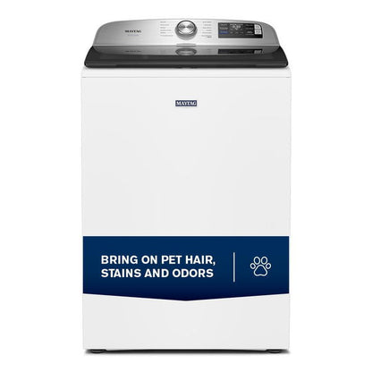 5.2 Cu. Ft. Pet Pro Top Load Agitator Washer With Extra Power And Sanitize Cycle With Oxi - White