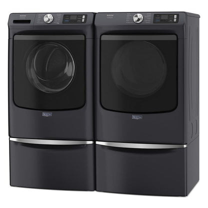 15.5" Pedestal For Front Load Washer And Dryer With Storage - Midnight Steel