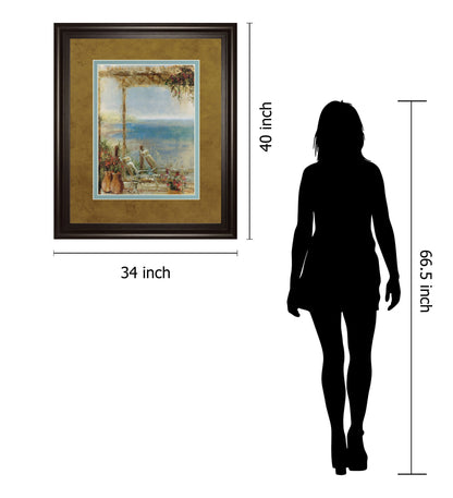 Ocean Retreat Il By Stiles - Framed Print Wall Art - Light Brown