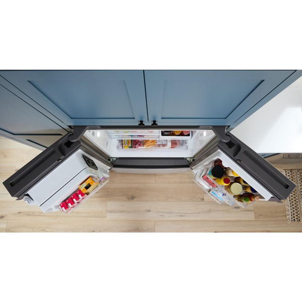 36" Wide French Door Refrigerator With In-Door Water & Ice, 23 Cu. Ft. - Black Stainless Finish
