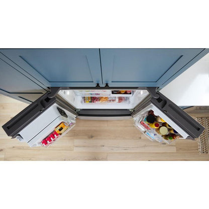 36" Wide French Door Refrigerator With In-Door Water & Ice, 23 Cu. Ft. - Black Stainless Finish