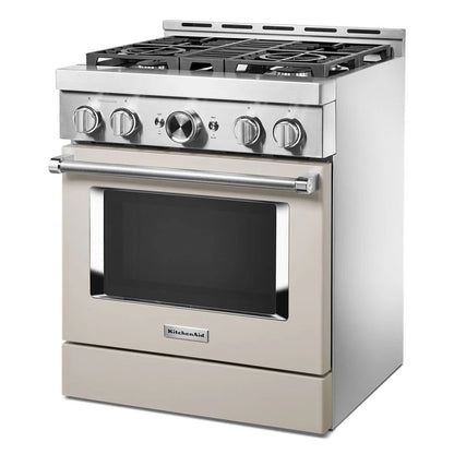 30'' Smart Commercial-Style Gas Range With 4 Burners - Milkshake