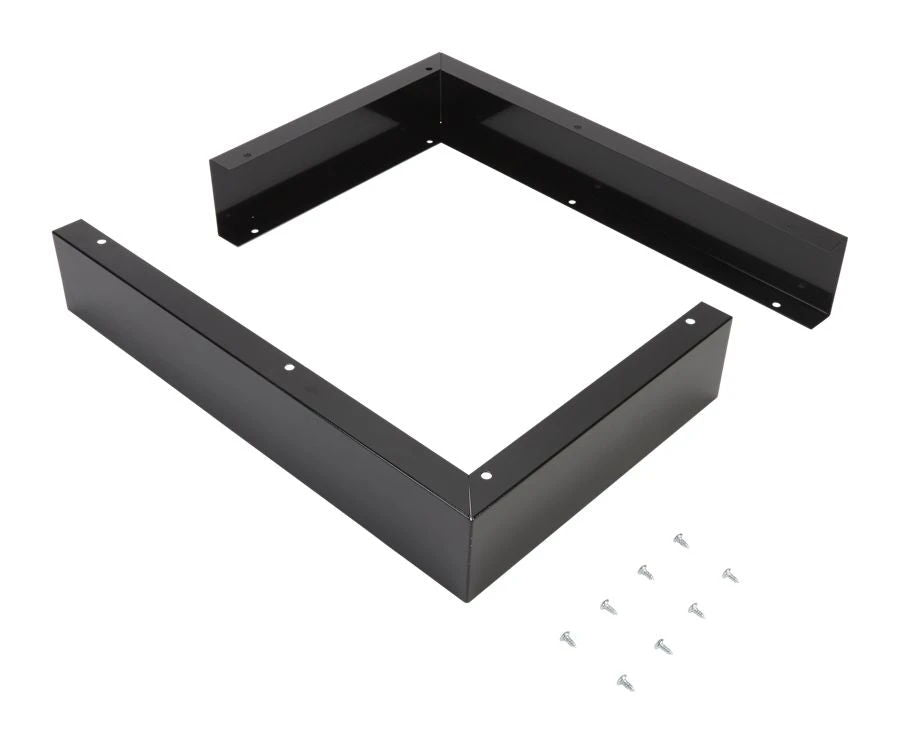 3" X 17 1/4" X 11" Microwave Side Panel Kit With (2) Black Filler Panels, Mounting Hardware, And Instructions - Black