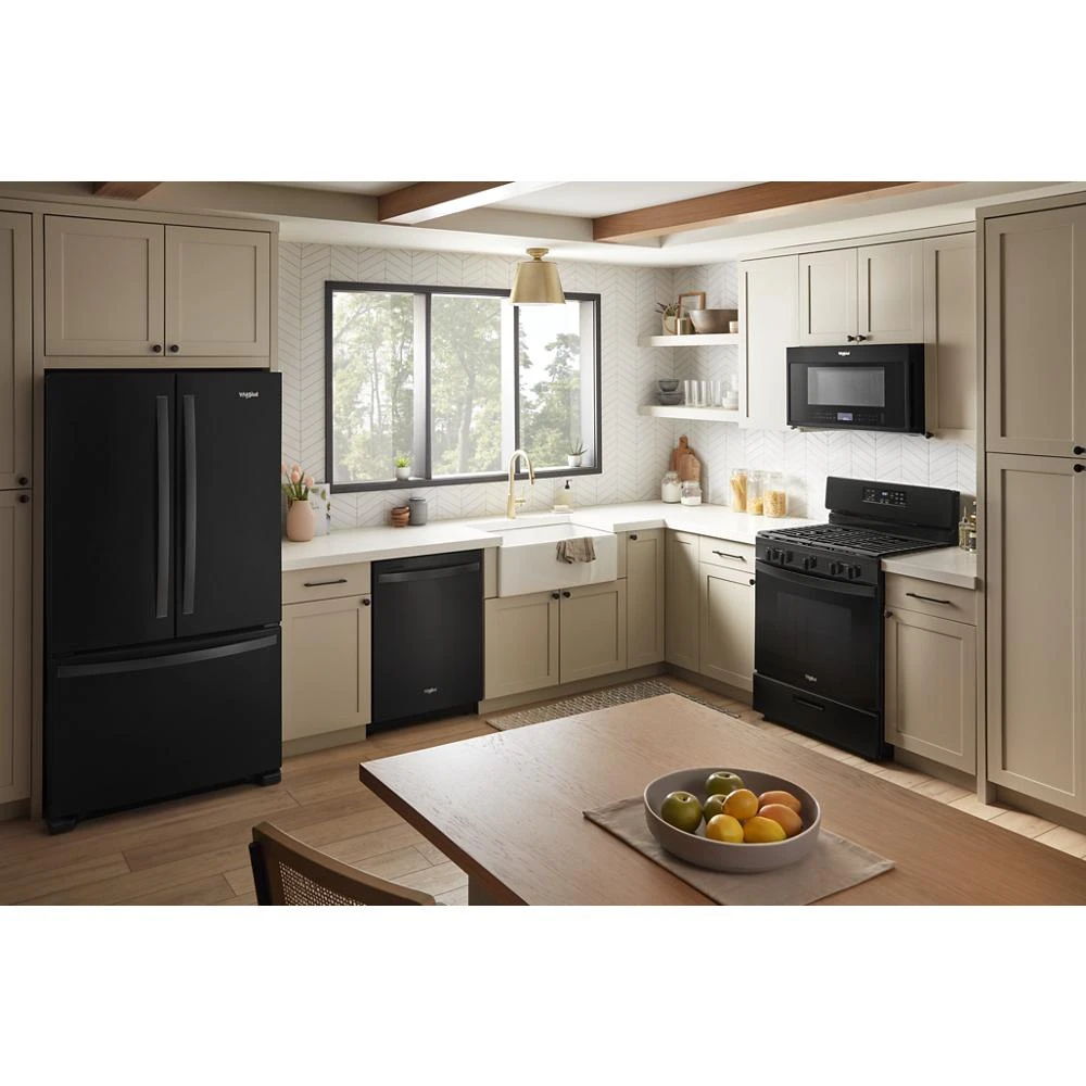 24” Stainless Steel Dishwasher With AI Intelligent Wash, 47 dBA - Black