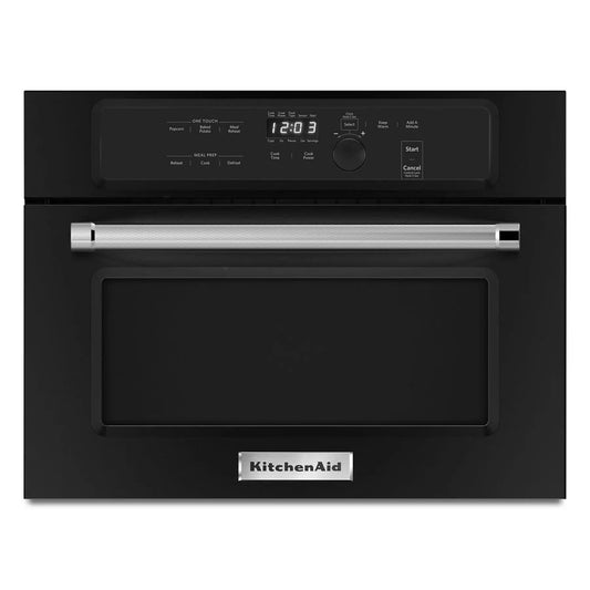 24" Built In Microwave Oven With 1000 Watt Cooking - Black
