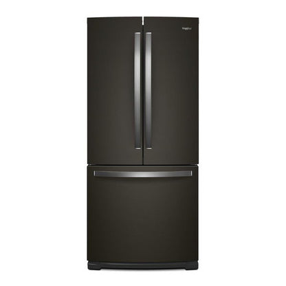 30" Wide French Door Refrigerator, 20 Cu. Ft. - Black Stainless