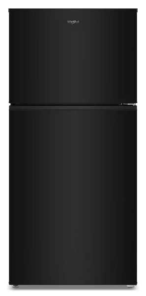 Whirlpool 32.8" Wide Top Freezer Refrigerator With Total Coverage Cooling, 15.6 Cu. Ft. - Black