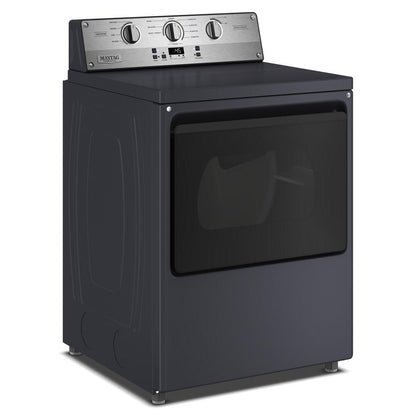 7.5 Cu. Ft. Commercial-Grade Elec Dryer - Midnight Steel